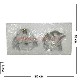 Голуби со стразами 2 штуки, цена за набор - фото 73576