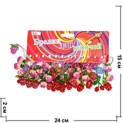 Подвеска (SM-01) на сотовый, сумочку «ягодки», цена за 120 шт (3600 шт/кор) - фото 73674