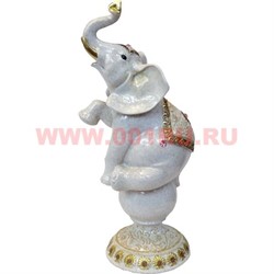 Слон на шаре полистоун (883) 30 см высота - фото 73720
