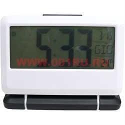 Часы электронные (3ААА батарейки)+календарь+термометр - фото 73985
