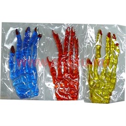 Лизуны "руки" цвета миксом, 24 шт/уп - фото 74283