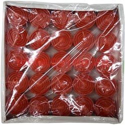 Свечи чайные 25 шт красный цвет - фото 74441