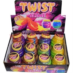 Лизун перламутровый цвета миксом 12 шт\уп - фото 75339