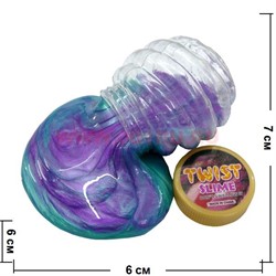 Лизун перламутровый цвета миксом 12 шт\уп - фото 75340