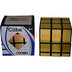 Игрушка Кубик Головоломка 6 см цвет «золото» Magic Cube - фото 75536