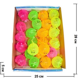 Игрушка светящаяся "рыба черт" (AN-33) цена за 24 шт (со звуком) - фото 75753