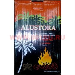 Уголь для кальяна кокосовый Alustora 1 кг (Индонезия) - фото 75789