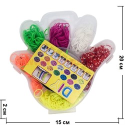 Набор резинок для плетения браслетов "ладошка" - фото 75952