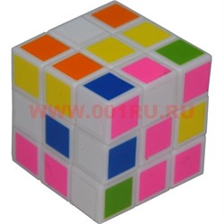 Игрушка Кубик головоломка цветной белый мини 30 мм - фото 75983