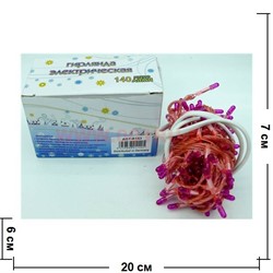 Электрогирлянда 140 микроламп (AGT-R143), цена за коробку из 100 штук - фото 76042