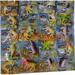 Игрушки растущие «животные и динозавры» цена за 20 шт - фото 76313