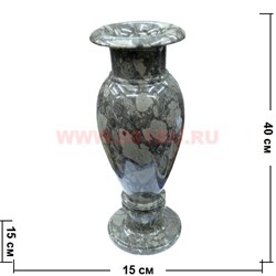 Ваза из кварцевого песчаника 40 см (6х16) - фото 76599