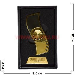 Зажигалка-спиннер USB Spinner Lighter с подсветкой - фото 76671