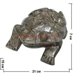 Жаба из мраморного оникса 21 см (8 дюймов) - фото 77066