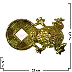 Амулет "жабка" под золото в кошелек - фото 77450