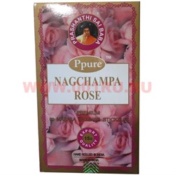 Благовония Ppure Nagchampa Rose 15 гр, цена за 12 штук (Роза) - фото 77983