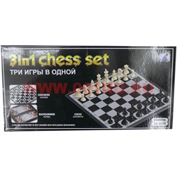 Набор игр 3в1 «шашки, шахматы, нарды» (9818) 3 размер 27 см - фото 78036