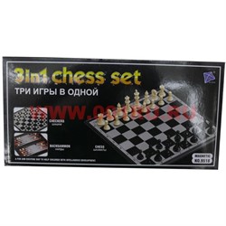 Набор игр 3в1 «шашки, шахматы, нарды» (48812) 2 размер 25 см - фото 78071