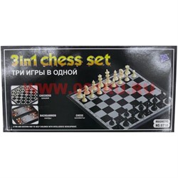 Набор игр 3в1 «шашки, шахматы, нарды» (9518) 1 размер 24 см - фото 78085