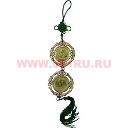 Амулет мусульманский двойной 47см со стразами, цена за 12 штук - фото 79041