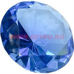 Кристалл «бриллиант» 9,5 см голубой - фото 79147