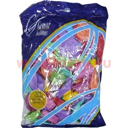 Шарики надувные (G90/80) 09801 26 см 10" пастель цвета миксом - фото 79150