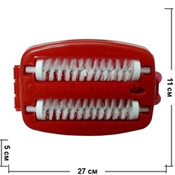 Щетка-пылесос двойная 3 цвета, 108 шт/кор - фото 79428