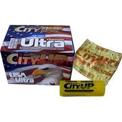 Салфетка синтетическая замша в тубе City Up Ultra (CA-202) малая 12 шт/бл, 144 шт/кор - фото 79491