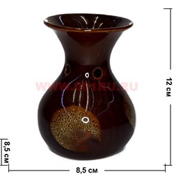 Аромалампа 12 см "ваза" цвета в ассортименте - фото 79616