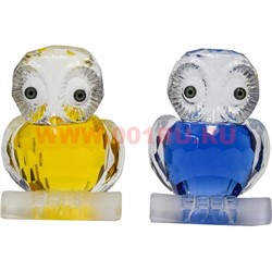Сова стеклянная 8,5 см (4-5 цветов) - фото 79642