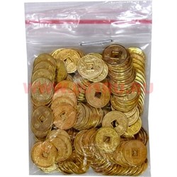 Золотые монеты 1,4 см (цена за 100 шт) - фото 80065