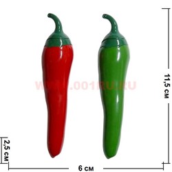 Зажигалка газовая "Перец" зеленый и красный - фото 80349