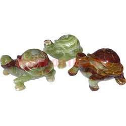 Черепаха 9 см, оникс (5 дюймов) - фото 80452