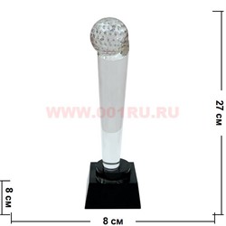 Приз стеклянный 27см - фото 80473