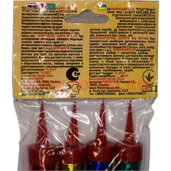 Фонтан пиротехнический для торта «Фурор» 4 шт - фото 80483