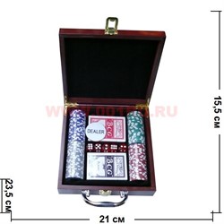 Набор для покера 100 фишек (номинал 11,5 гр) - фото 81195
