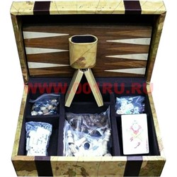 Настольные игры 6в1 (Польша) нарды, шахматы - фото 81210