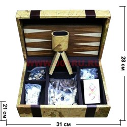 Настольные игры 6в1 (Польша) нарды, шахматы - фото 81212