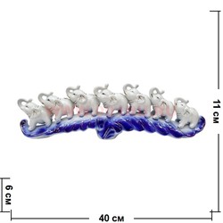 7 слоников на мосту (длина 40 см) - фото 81353