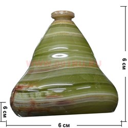 Сахарница "Яблоко" 15 см (6 дюймов) из оникса - фото 81504