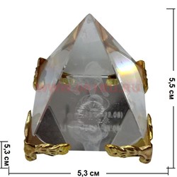 Пирамида "Зодиак" на золотых ножках средняя, цена за 12 знаков - фото 81522