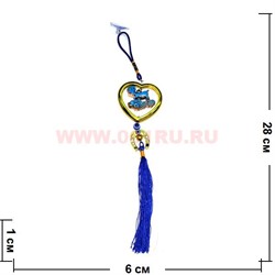 Амулет для машины от сглаза (116)Сердце цена за упаковку из 12шт - фото 82115