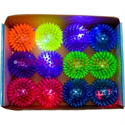 Мячики светящиеся 75 мм 12 шт/уп (288 шт/кор) цена за 12 шт - фото 82207