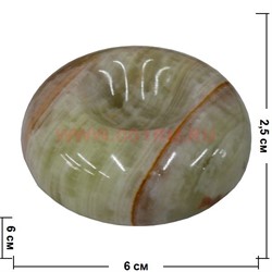 Подставка под яйцо, шарик из оникса 3 дюйма 7,5 см - фото 82636