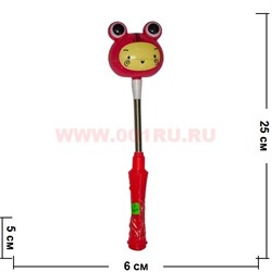 Палочка-пружинка светящаяся (AN-57) лягуха, цена за 10  шт (480 шт/кор) - фото 83612