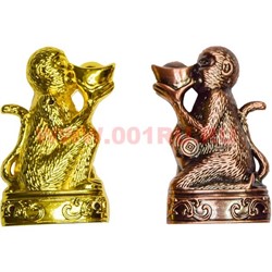 Зажигалка газовая "Обезьяна со слитком" цена за 1 шт - фото 84189