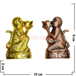 Зажигалка газовая "Обезьяна со слитком" цена за 1 шт - фото 84190