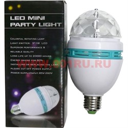 Лампа LED цветная крутящаяся (LY-399) - фото 84248