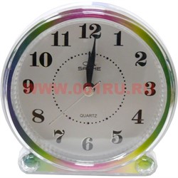 Часы будильник кварцевые на батарейках в ассортименте - фото 84386