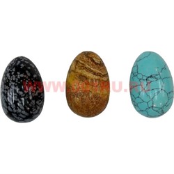 Набор малый "Яйца" из натуральных камней (12 шт) - фото 84414